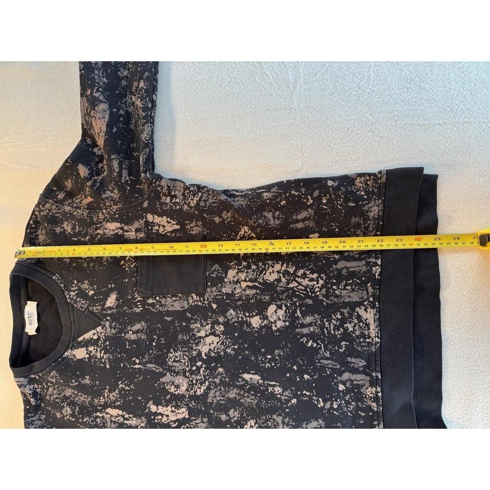 Wesc Branko Sweatshirt in black acid wash  XS - Picture 5 of 8
